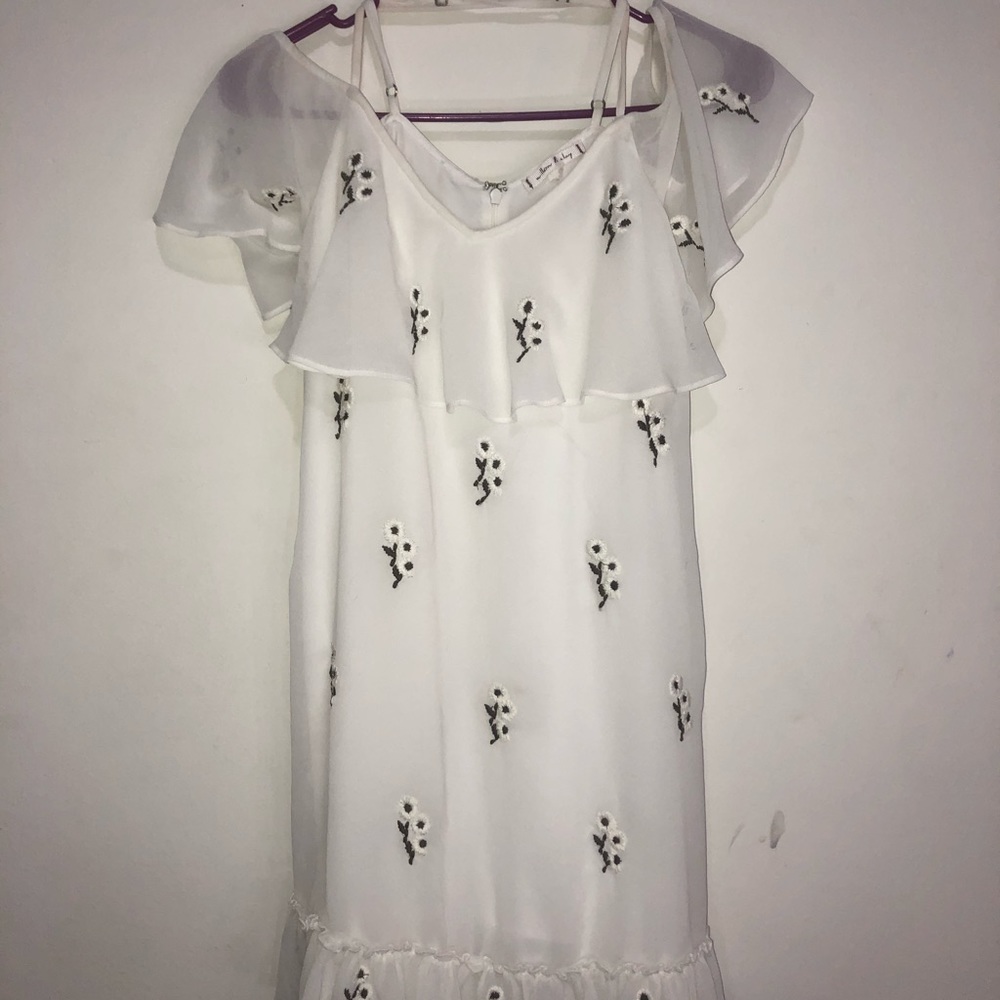 White off the shoulder dress